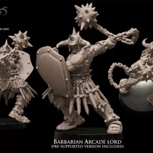 barbarian lord resin 3d