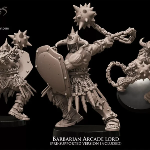 barbarian lord resin 3d