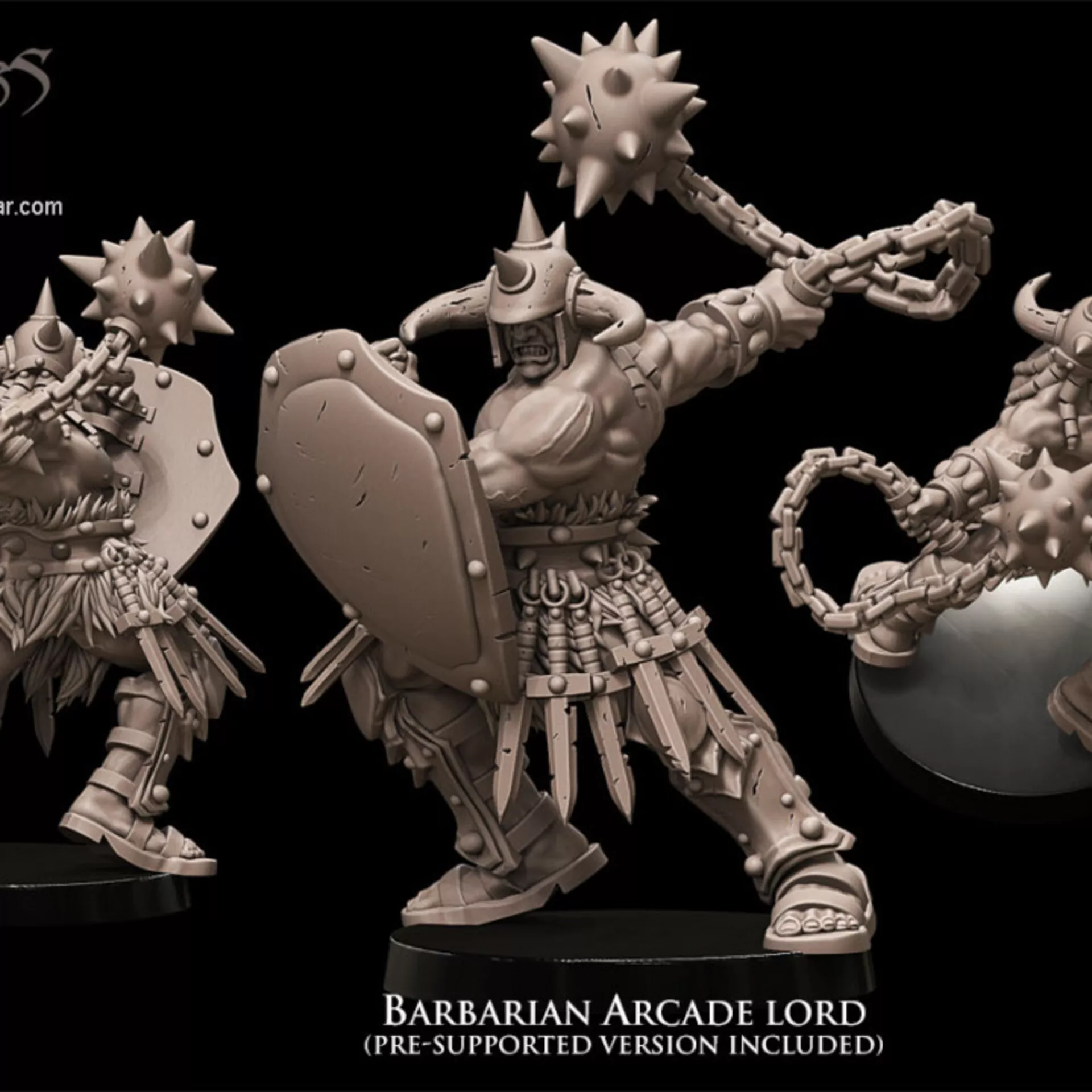 barbarian lord resin 3d