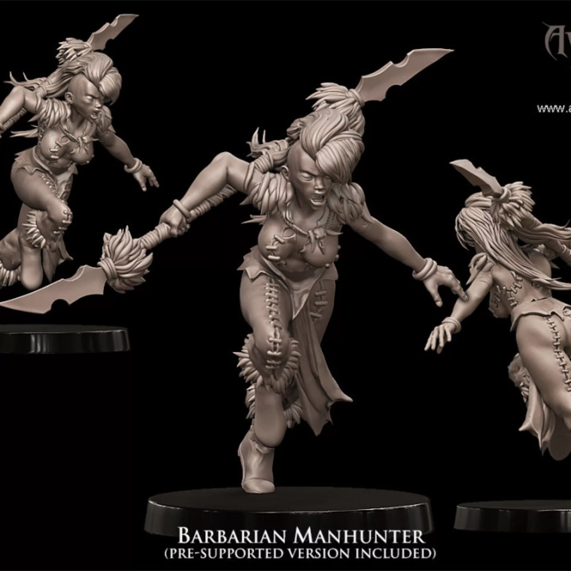 barbarian manhunter2 3d resin