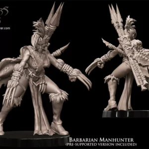 barbarian manhunter3 3d resin