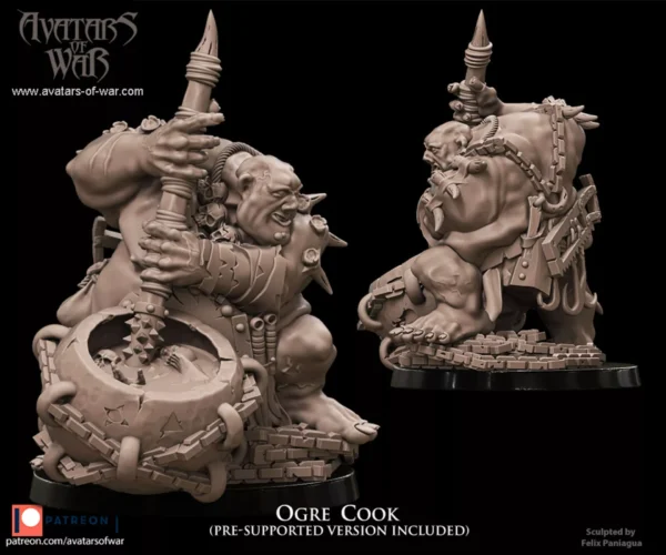 Cuisinier Ogre Résine Hero