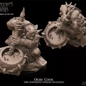 Cuisinier Ogre Résine Hero