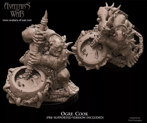 Cuisinier Ogre Résine Hero