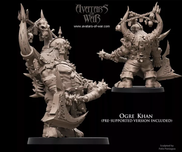 ogre Khan resin hero