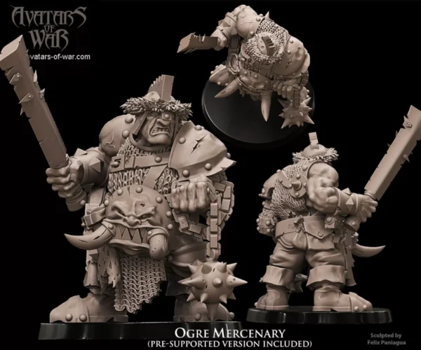 Ogre Mercenary Résine Hero