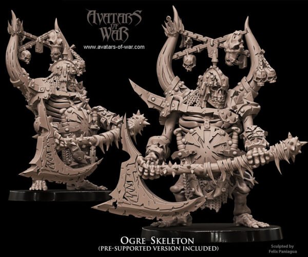 ogre squelette resin hero