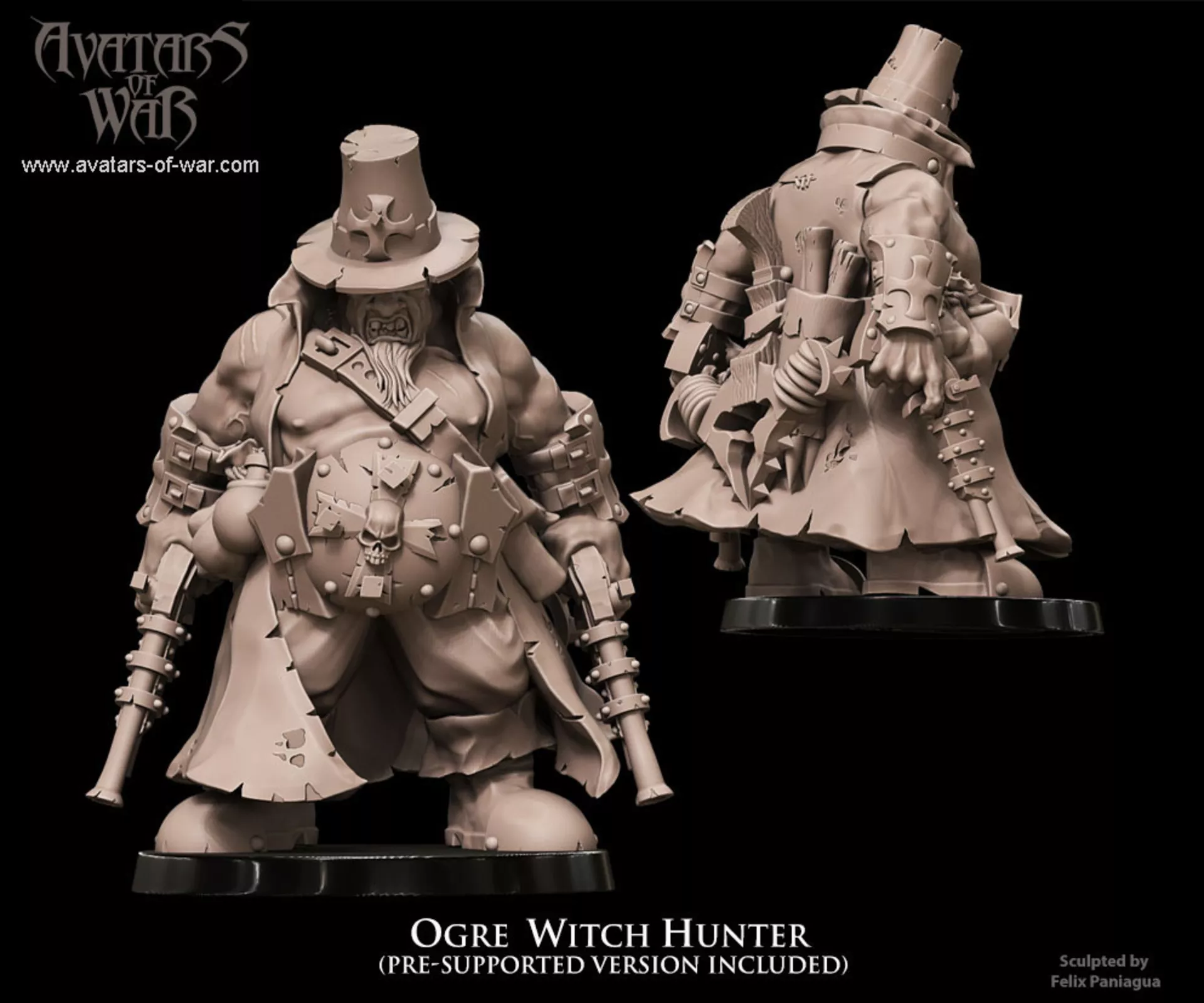 Ogre Witchhunter Hero Resin