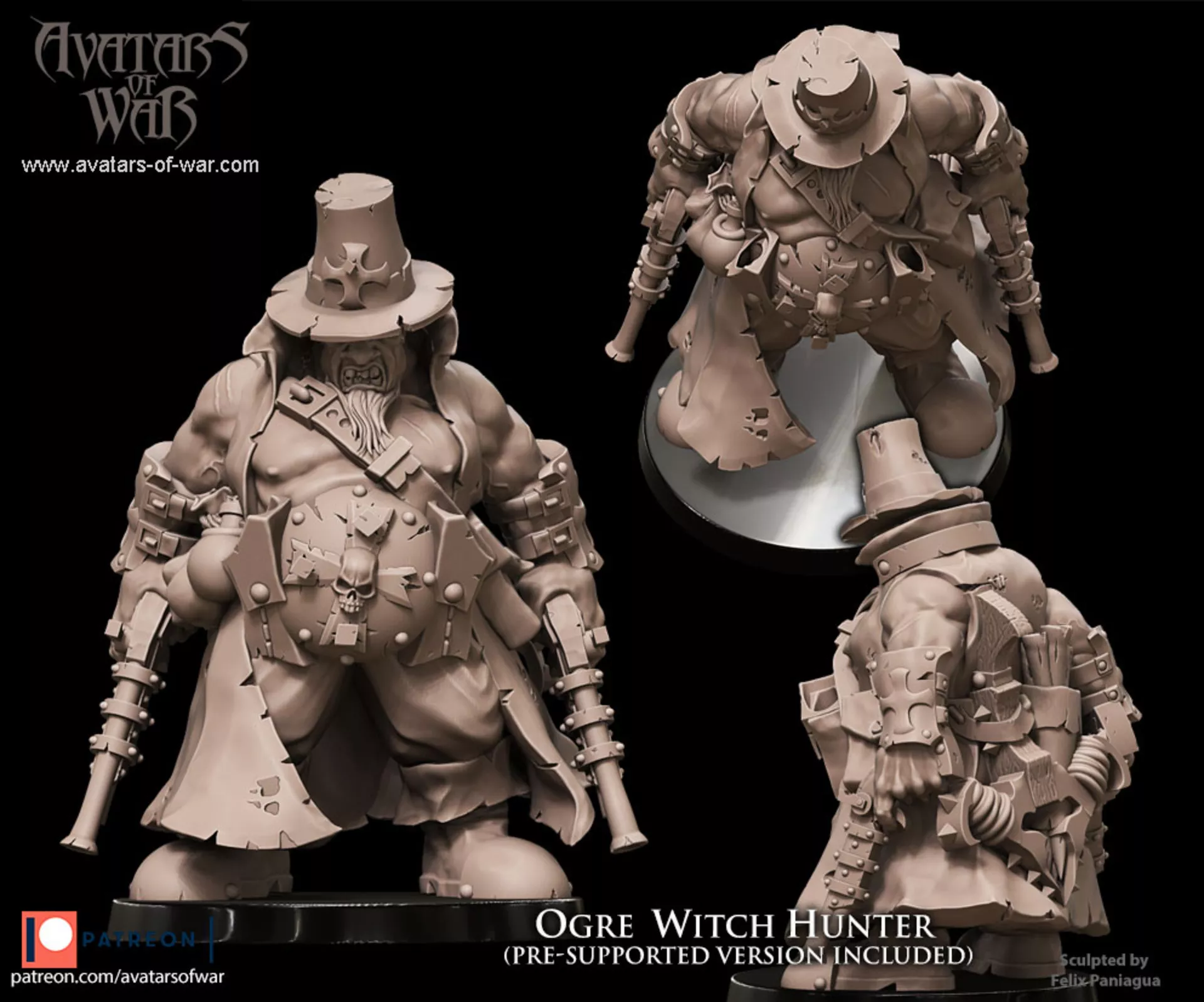 Ogre Witchhunter Hero Resin