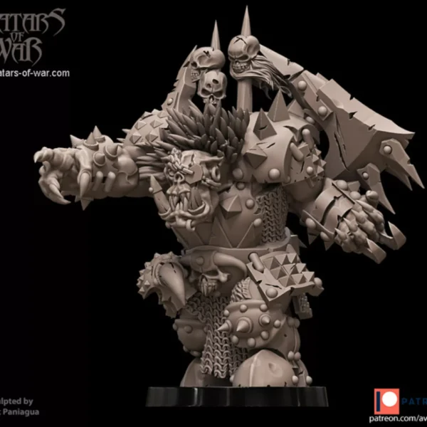 black orc warrior 3d