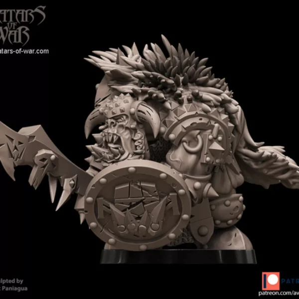 orc war boss 3d